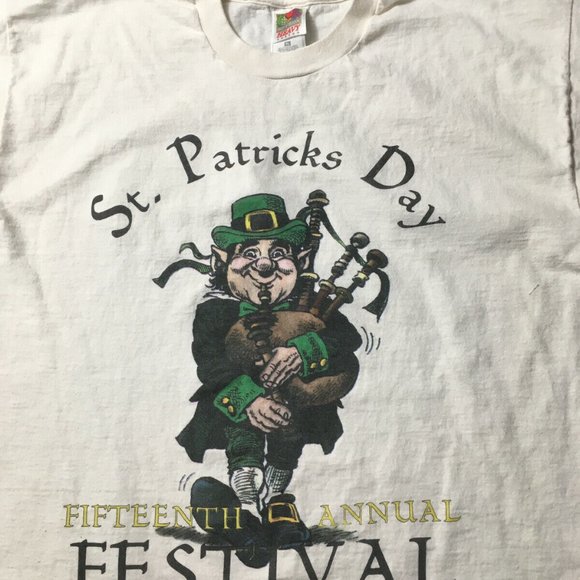 #FF St. Patrick's Day Fifteenth Annual Festival 1998 Dublin RARE VINTAGE XL wht - Picture 7 of 8